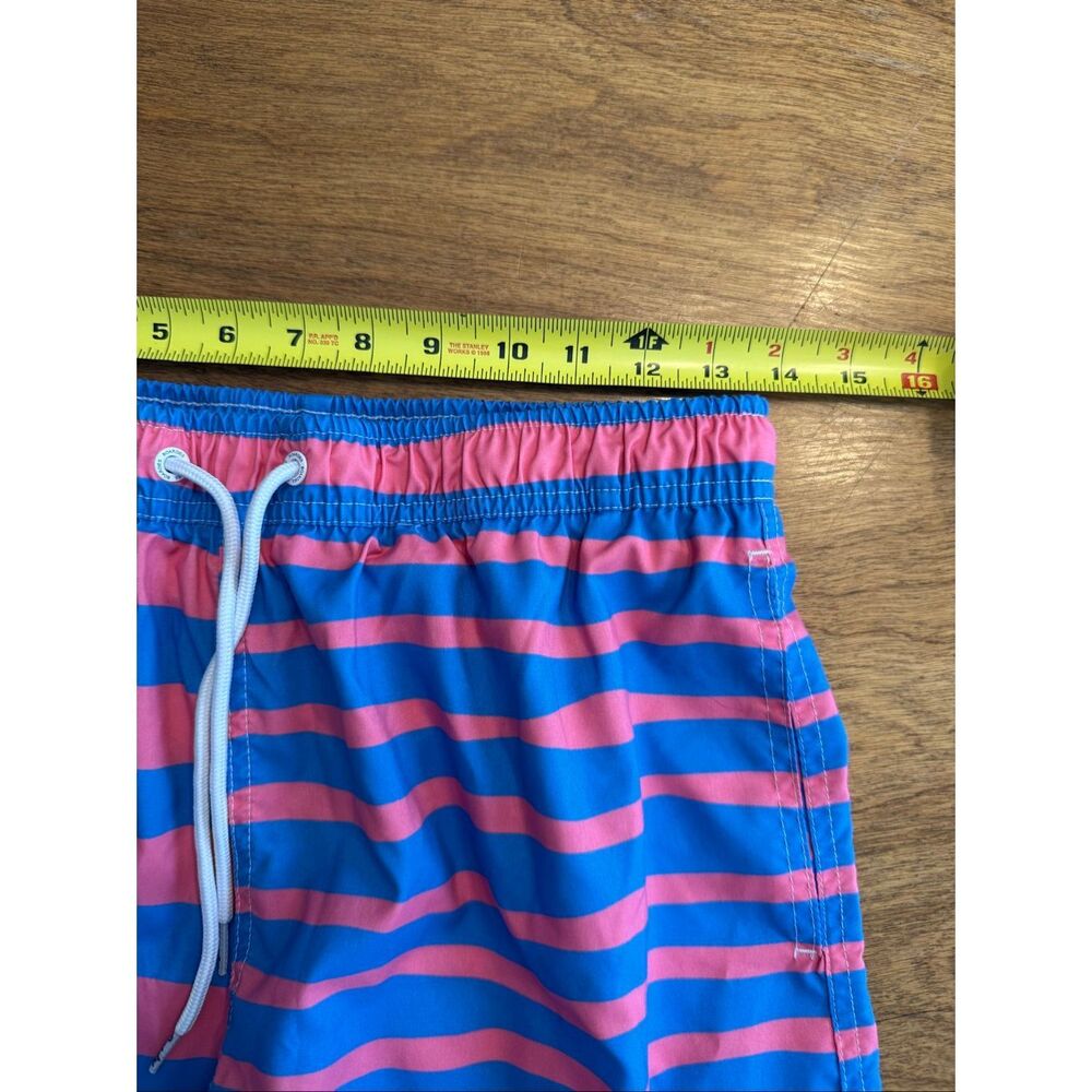 Boardies Apparel Kids' Stripe Colorblock Quick Dry Swim Shorts Pink Blue Medium - Picture 6 of 8